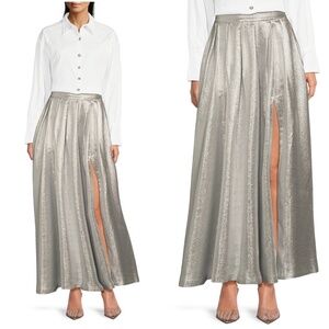 NWT Muse by Marchesa Eden Metallic Full Long Skirt Sz 4